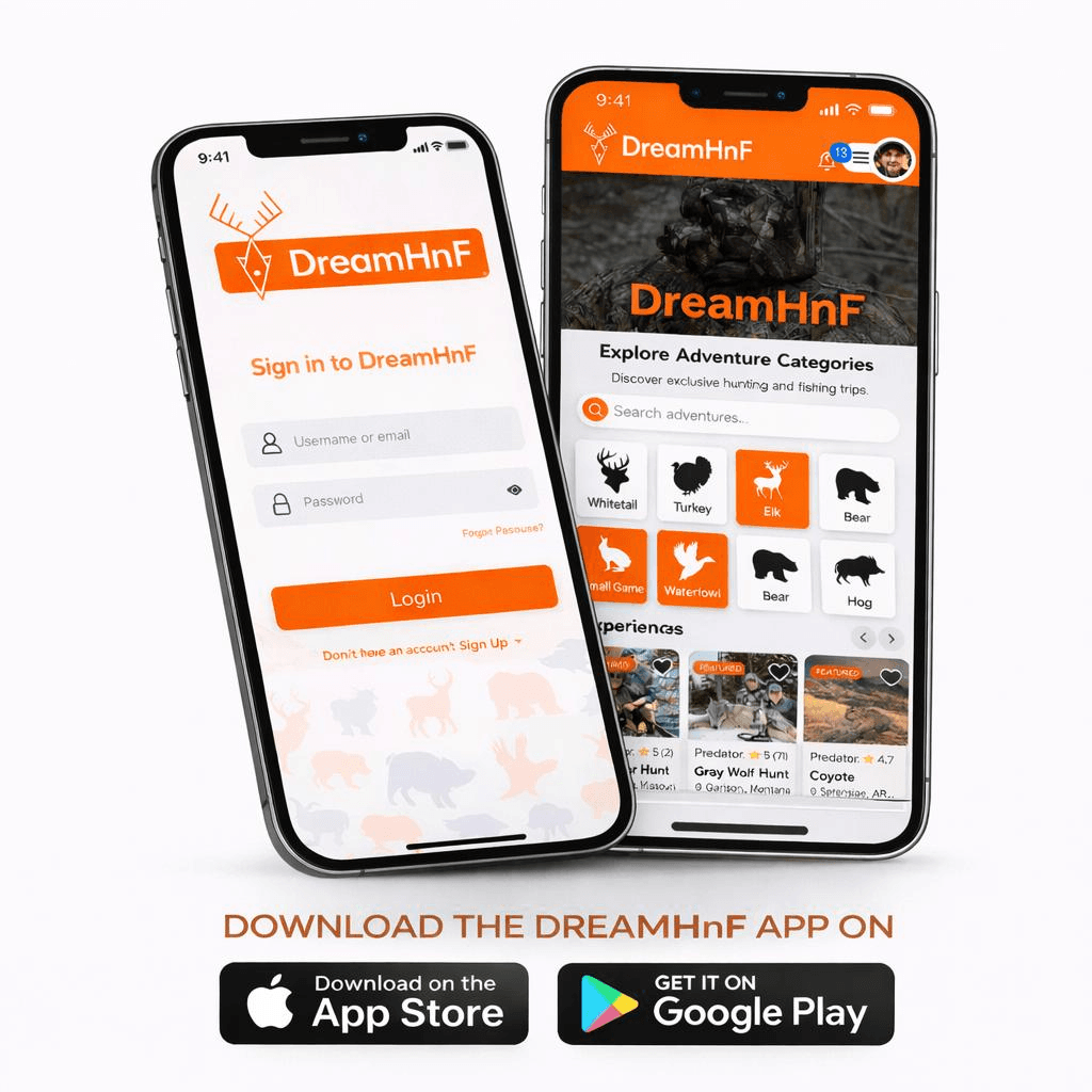 DreamHnF App Preview - Download on App Store and Google Play