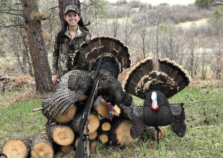 Hunter with turkey